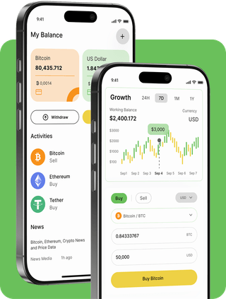 Green Capridge trading platform with live market data